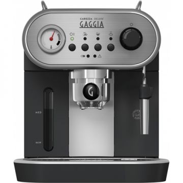 Espressor manual Gaggia Carezza Deluxe RI8525/01, 1900 W, 1.4 L, 15 bar, Negru