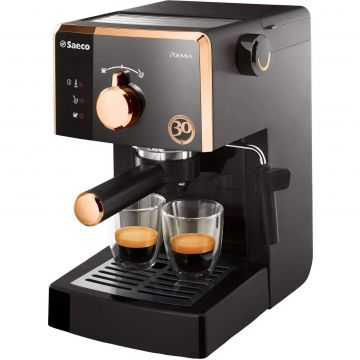 Espressor manual Philips Saeco Poemia HD8425/21, 950 W, 1 L, 15 bar, Negru