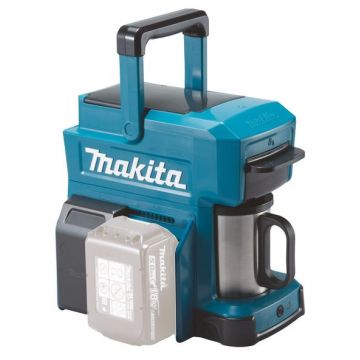 Aparat pentru preparat cafea Makita DCM501Z, compatibil cu acumulatori Li-Ion CXT 12 V LXT 18 V, capacitate rezervor 240 ml (Verde)