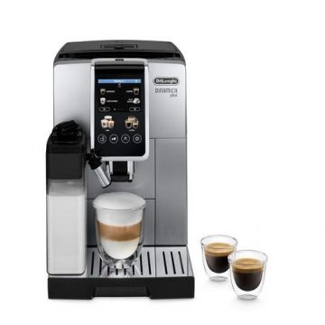 Espressor Automat De’Longhi ECAM380.85.SB, 1450 W, 15 bar, 300g cafea, 1.8 L, Ecran tactil TFT 3.5inch (Argintiu/Negru)