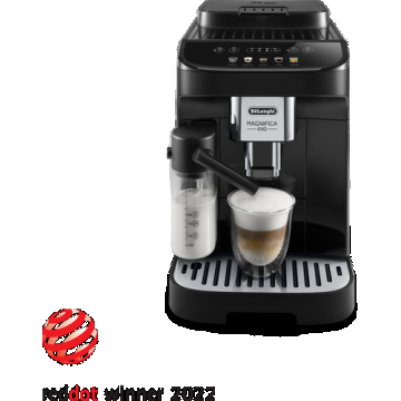 Espressor automat De'Longhi Magnifica Evo ECAM 290.61.B, Carafa pentru lapte, Sistem LatteCrema, Rasnita cu 13 setari, 1,8l, 15 bar, 1450W, Negru