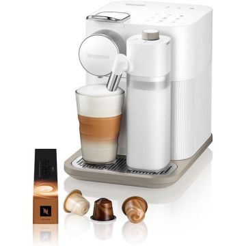 Espressor automat Nespresso De'Longhi EN 640.W Gran Lattissima, 1400 W, 1.3 L, 19 bar, Ecran Tactil, Sistem Rapid Cappuccino (Alb)