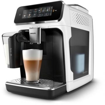 Espressor automat Philips LatteGo Seria 3300 EP3343/50, 1500 W, 15 bar, 1.8 l, Recipient lapte 0.26 l, Rasnita ceramica (Alb/Negru)