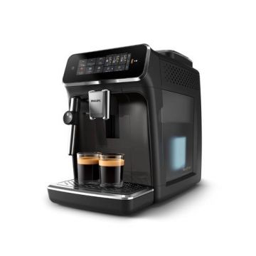 Espressor automat Philips Seria 3300 EP3324/40, 1500 W, 15 bar, 1.8 l, Afisaj tactil, 3 Setari temperatura, 3 Intensitati aroma, 12 Setari macinare (Negru)