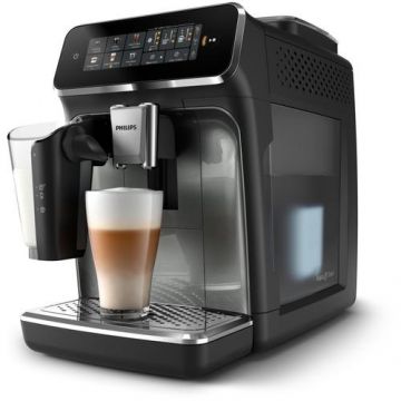 Espressor automat Seria 3300 EP3349/70, 1500 W, 15 bari, Rezervor apa 1.8 l, Recipient lapte 0.26l, Rasnita ceramica, Solutie LatteGo (Negru)