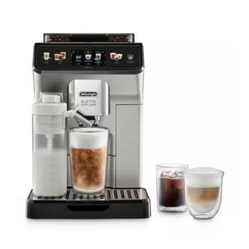 Espressor cafea automat De'Longhi Eletta Explore ECAM 450.65.S, 1450 W, 1.8 L, 19 bar (Argintiu)