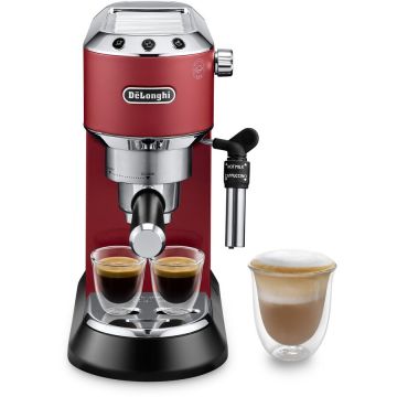 Espressor Cafea Manual EC685.R Dedica Style 1.1L 1300W 15Bar Rosu