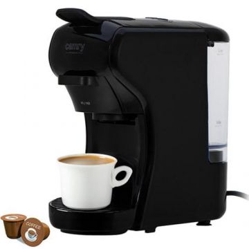 Espressor Camry CR 4414B, 1450 W, 19 bari, rezervor apa 0.6 L, multi-capsule, 9 adaptoare (Negru)