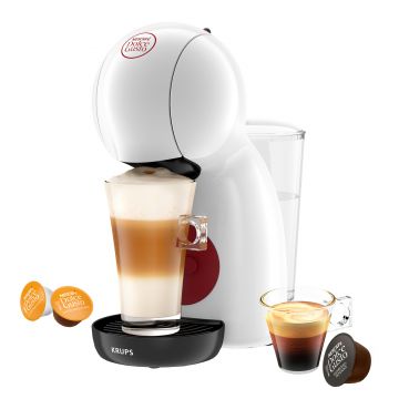 Espressor cu capsule KRUPS NESCAFE Dolce Gusto Piccolo XS KP1A3110, 1600 W, 0.8 l, 15 bar, Functie Eco, Alb/Rosu