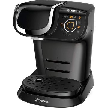 Espressor de cafea Bosch Tassimo MY WAY TAS6502, 1500W, 1.3 L, Tehnologie INTELLIBREW, 4 setari de memorie, capsule, Negru