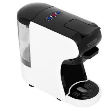 Espressor de cafea Camry MCR4414, universal cu 9 adaptoare pentru 9 tipuri de capsule branduri diferite presiune pompa 19 bari 1450W (Alb/Negru)