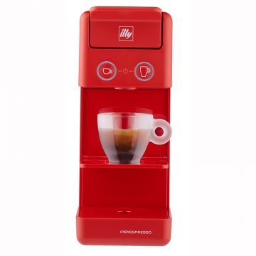 Espressor de cafea Illy Francis-Francis! Y3.3, 0.75 l, capsule, Rosu + 14 capsule IPSO, 850W, 19bar