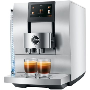 Espressor de cafea JURA automat Z10 Aluminium White, 1450W, 32 bauturi, One Touch, Afisaj color, WiFi Connect, Alb, 15bar, 2.4L