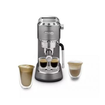 Espressor manual De'Longhi EC 885.GY Dedica Arte, 1350 W, 1 l, 15 bar (Gri/Argintiu)