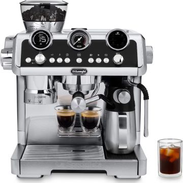 Espressor manual DeLonghi EC9865.M, 1450 W, 2.5 l, 19 bar, Argintiu