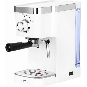 Espressor manual ECG ESP 20301 Alb, 1450 W,1.25 L, dispozitiv spumare, 20 bar