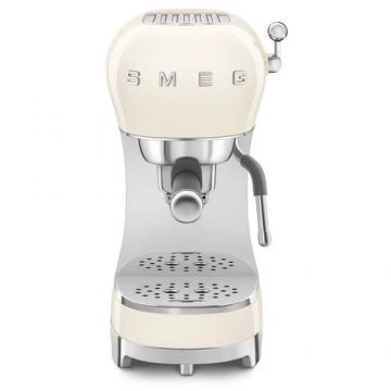 Espressor manual Smeg ECF02CREU, 1350 W, 15 bar, Crem