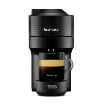 Espressor Nespresso De'Longhi Vertuo Pop ENV90.B, 1260W, Centrifusion™, Conectare la telefon, 0.6L (Negru)