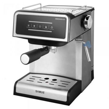 Espressor Samus OBSESSION 20, 850 W, 1.2 L (Negru/Inox)