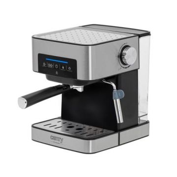 Espressor semiautomat cu spumiera Camry CR 4410, Inox, 15 bar (Argintiu/Negru)