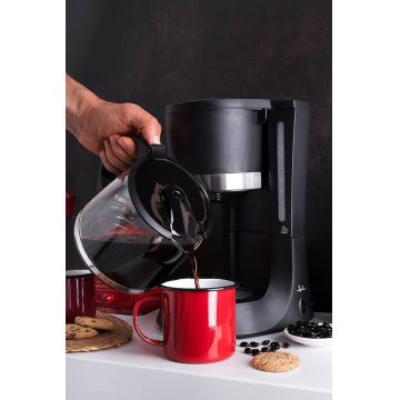 Cafetiera electrica Jata, 1.2 L/680W, sticla, negru