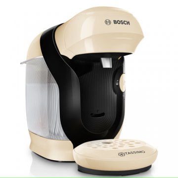 Espressor automat cu capsule BOSCH TASSIMO STYLE TAS117E, 1400 W, 8 bauturi, 0.7 l (Crem)