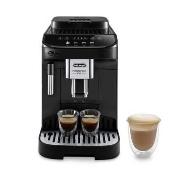 Espressor automat De'Longhi Eletta Cappuccino Evo ECAM46.860.B, 1450 W, 2 l, Recipient boabe 380 g, Afisaj LCD (Negru)