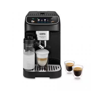 Espressor automat De'Longhi Magnifica Plus ECAM320.60.B, 1450 W, 15 bar, 15 bauturi, Recipient boabe 250 g, Rezervor apa 1.9 l (Negru)