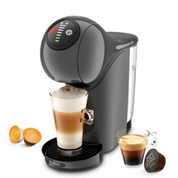 Espressor cu capsule KRUPS Dolce Gusto Genio S KP243B10, 0.8l, 1500W, 15 bar (Gri inchis/Negru)