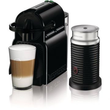 Espressor De'Longhi Inissia Nespresso EN80.BAE, Aparat de spumat lapte inclus, 1260W, 0.8l (Negru)