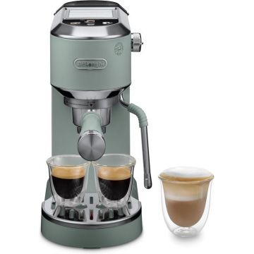 Espressor manual De'Longhi Dedica Duo EC890.GR, 1450 W, 1.1 l, 15 bar (Verde)