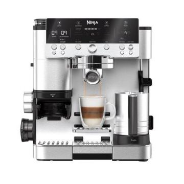 Espressor semi-automat Ninja Luxe Café Premier ES601EU, 1650 W, 19 bauturi, Cold Brew, Spumare, Rasnita cu 25 setari macinare, Capacitate boabe 250 gr (Inox) Espressor semi-automat Ninja Luxe Café Premier ES601EU, 1650 W, 19 bauturi, Cold Brew, Spumare, Rasnita cu 25 setari macinare, Capacitate boabe 250 gr (Inox)
